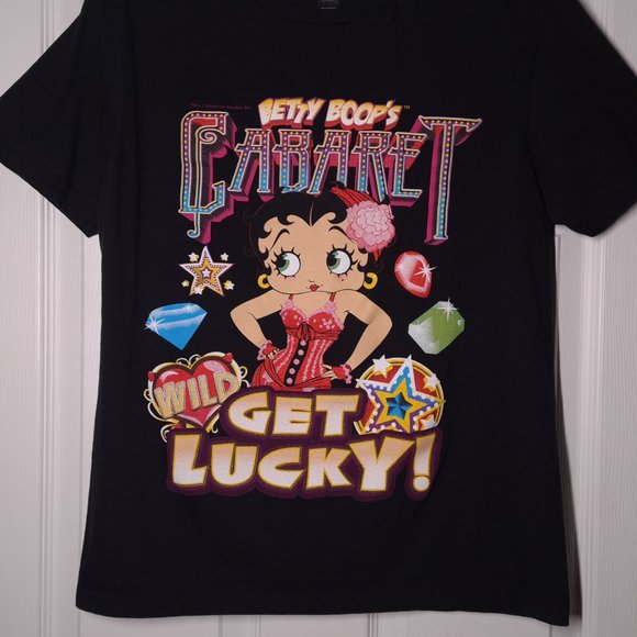 Betty Boop's Cabaret: Get Lucky! USED Shirt (Small, Black) - Picture 2 of 7
